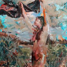 Windswept · The Sunblime Feminine series 2018 · Oil & Acrylic on canvas · 120x150cm