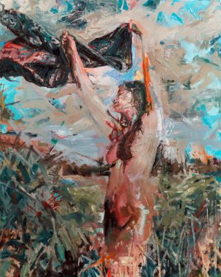 Windswept · The Sunblime Feminine series 2018 · Oil & Acrylic on canvas · 120x150cm